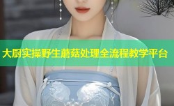 大厨实操野生蘑菇处理全流程教学平台