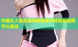 外国女人挑战麻辣蘑菇美味体验短视频平台首选