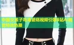 中国女孩子吃毒蘑菇视频引爆B站AI视觉特效热潮