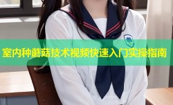 室内种蘑菇技术视频快速入门实操指南