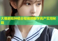 大棚蘑菇种植全程视频教学高产实用秘籍