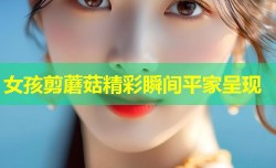 女孩剪蘑菇精彩瞬间平家呈现