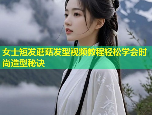 女士短发蘑菇发型视频教程轻松学会时尚造型秘诀  第1张