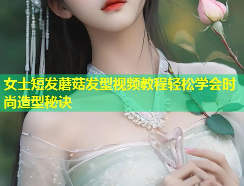 女士短发蘑菇发型视频教程轻松学会时尚造型秘诀  第2张