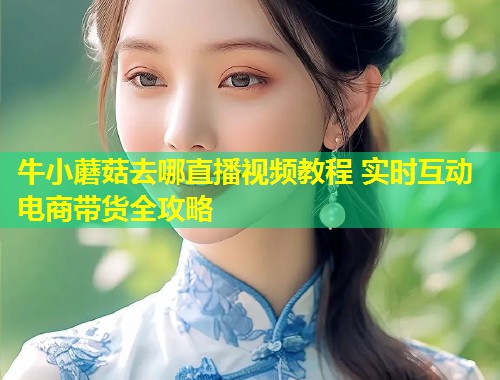 牛小蘑菇去哪直播视频教程 实时互动电商带货全攻略  第1张