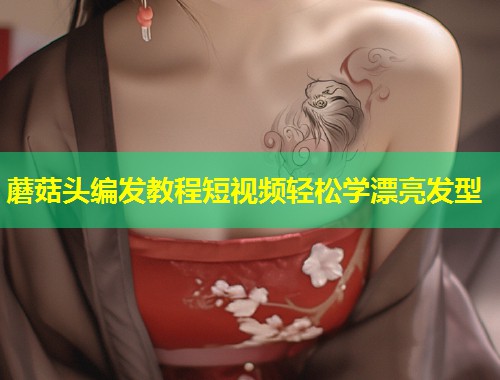 蘑菇头编发教程短视频轻松学漂亮发型  第1张
